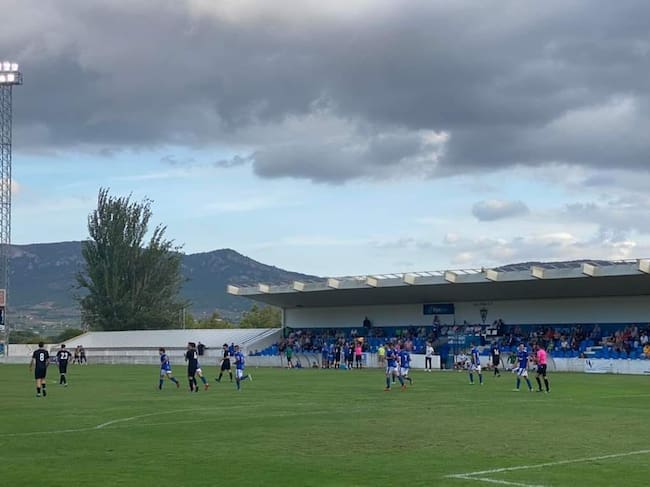 Momento del partido del Villena CF