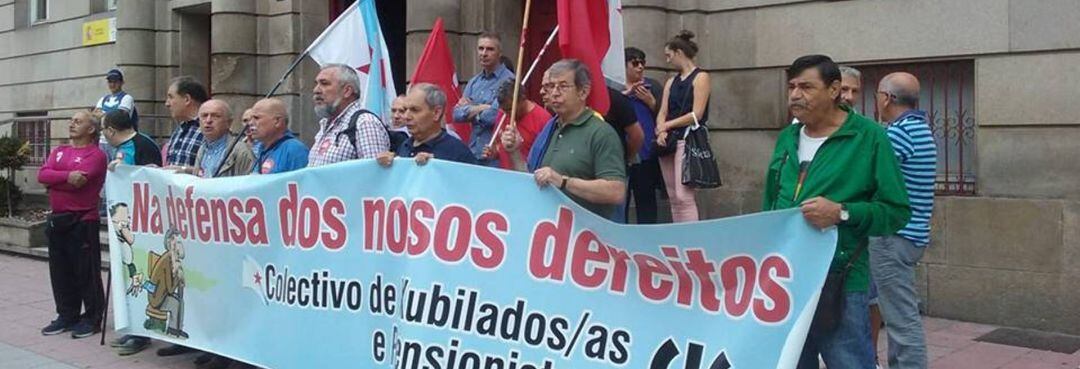 Manifestación en Ourense por las pensiones. Foto de archivo