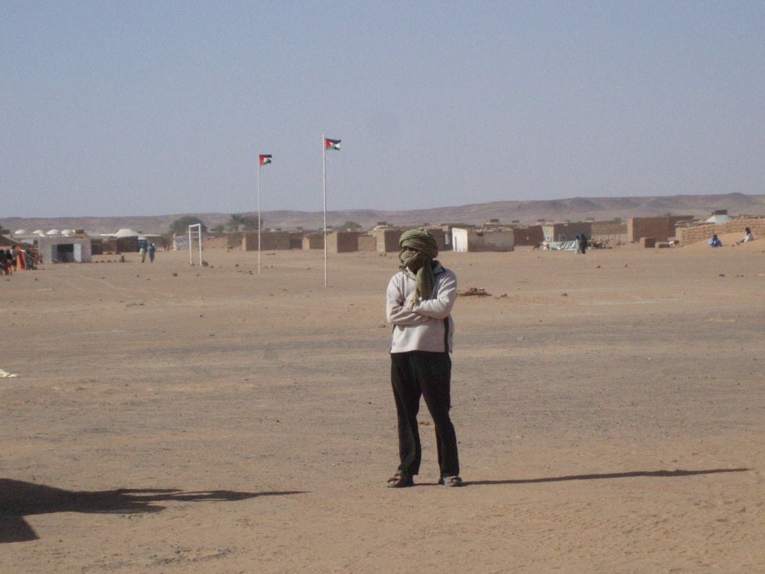 Vista del campamento de Dakhla