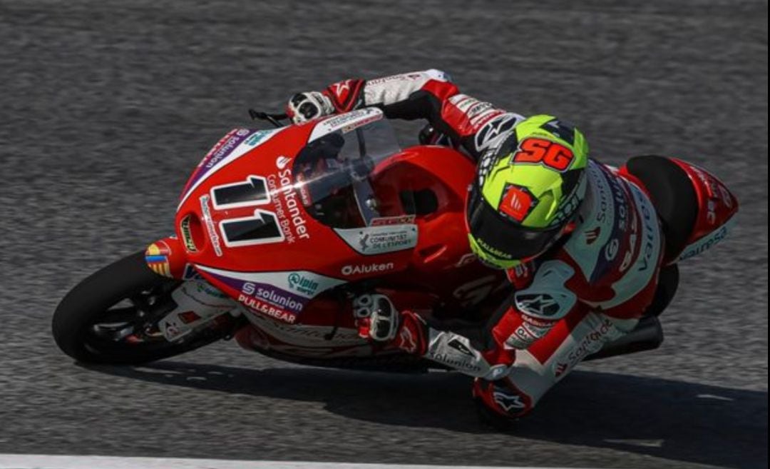 Sergio García Dols durante los entrenamientos en Portimao