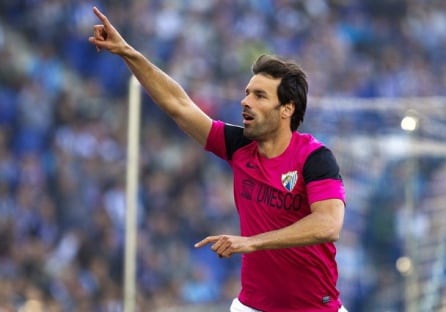 Ruud Van Nistelrooy celebra un gol en la temporada 2011-12