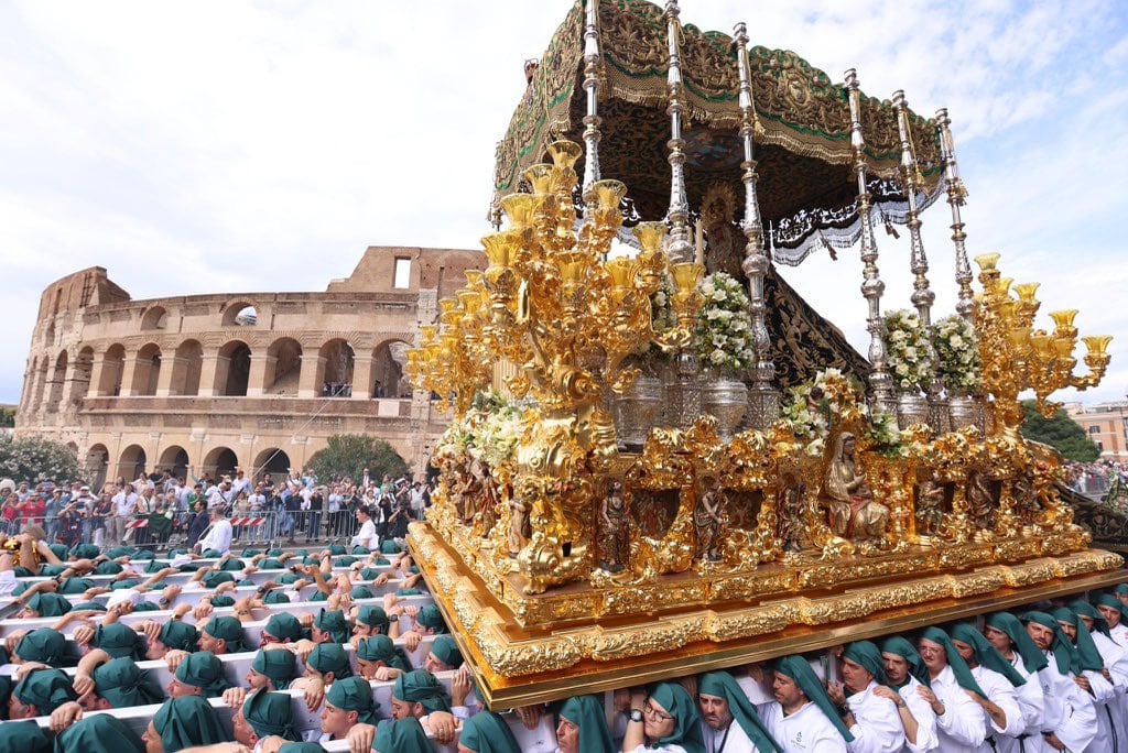 La Esperanza de Málaga en la Gran Procesión de Roma este sábado