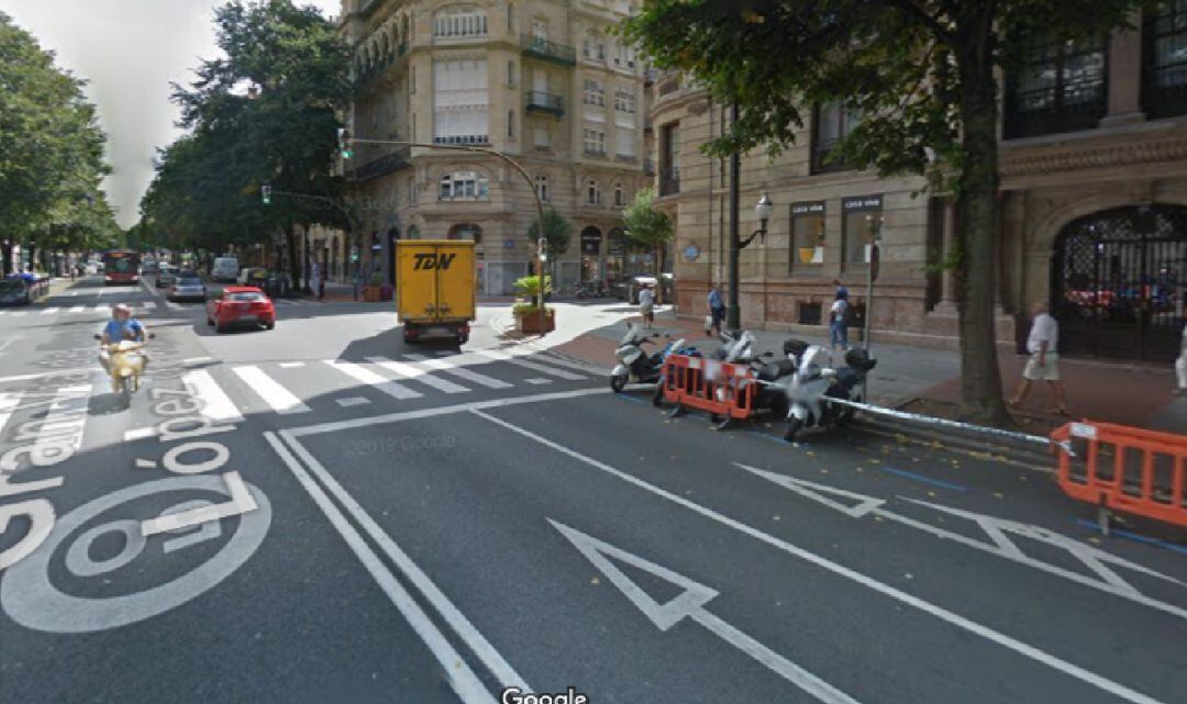 Gran Vía a la altura de Máximo Auirre