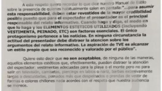 La carta enviada por el director de Centros Territoriales de TVE.