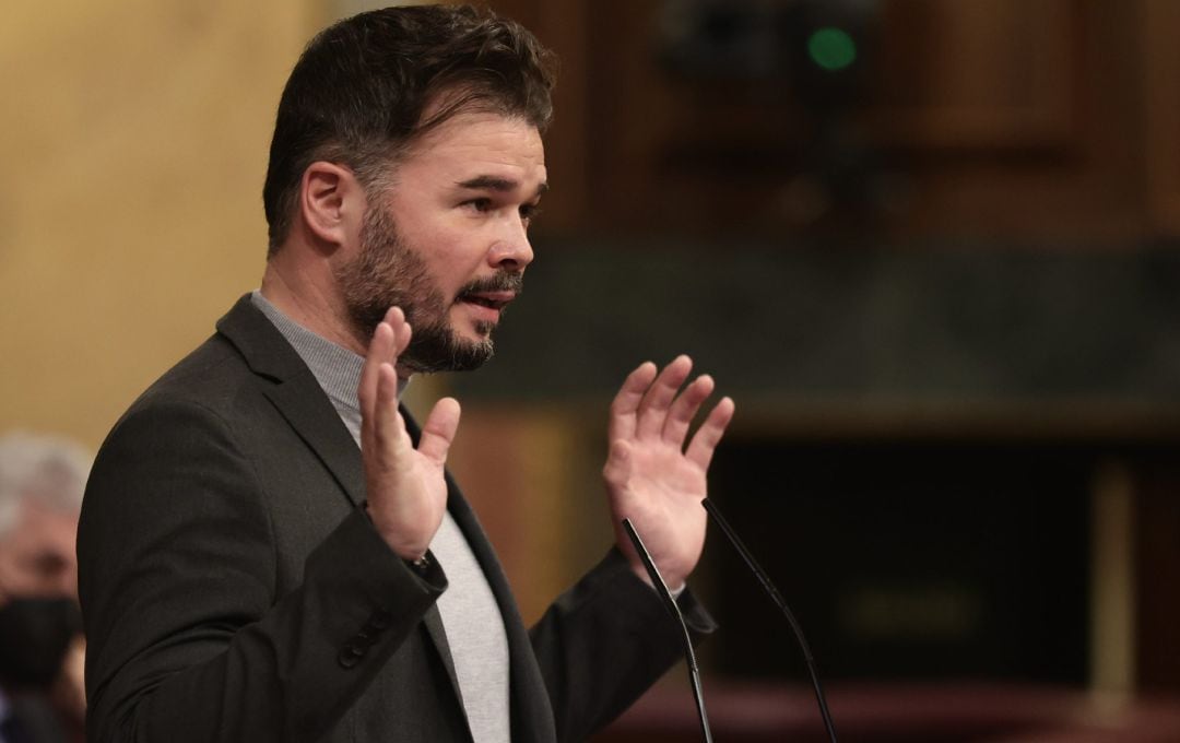 El portavoz de ERC en el Congreso, Gabriel Rufián.