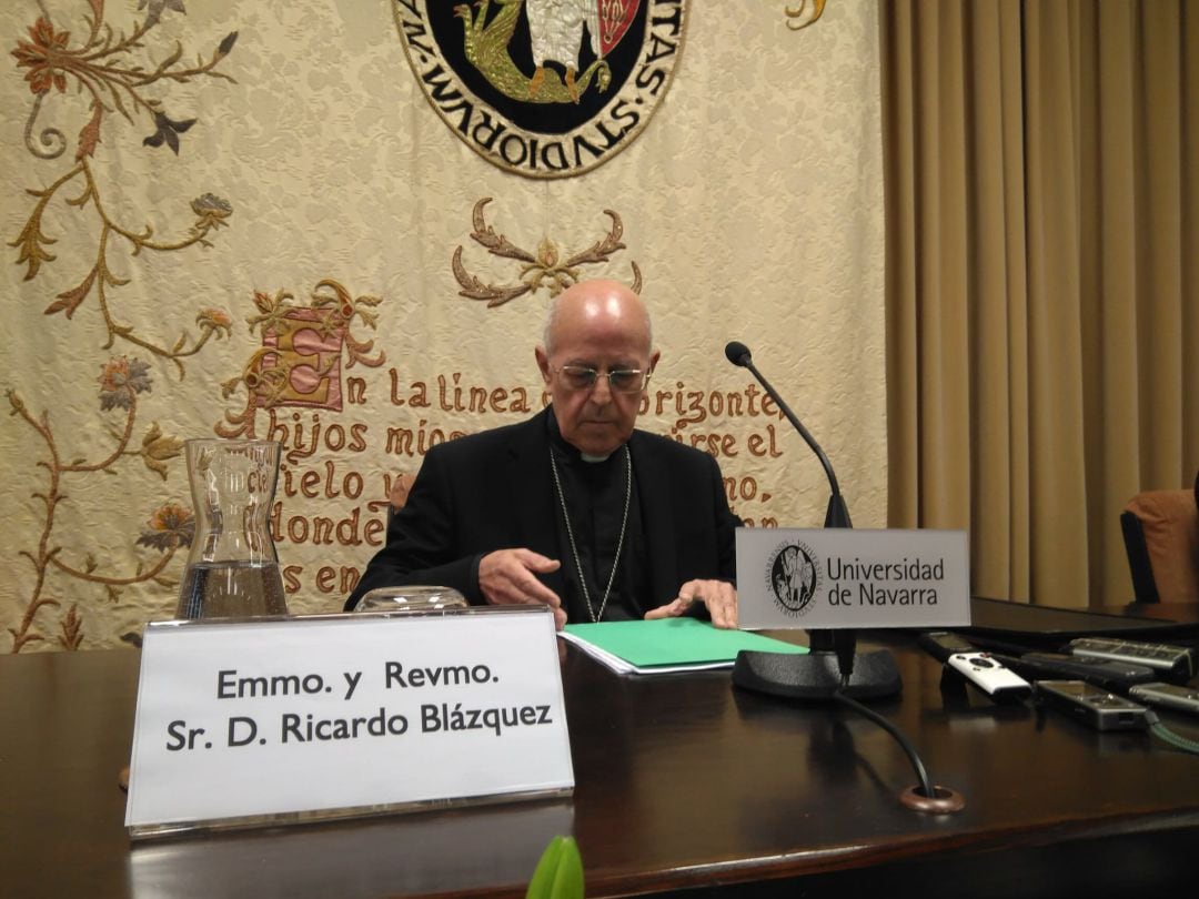 El presidente de la Conferencia Episcopal, Ricardo Blázquez, imparte la charla &#039;La protección de los menores en la Iglesia&#039;