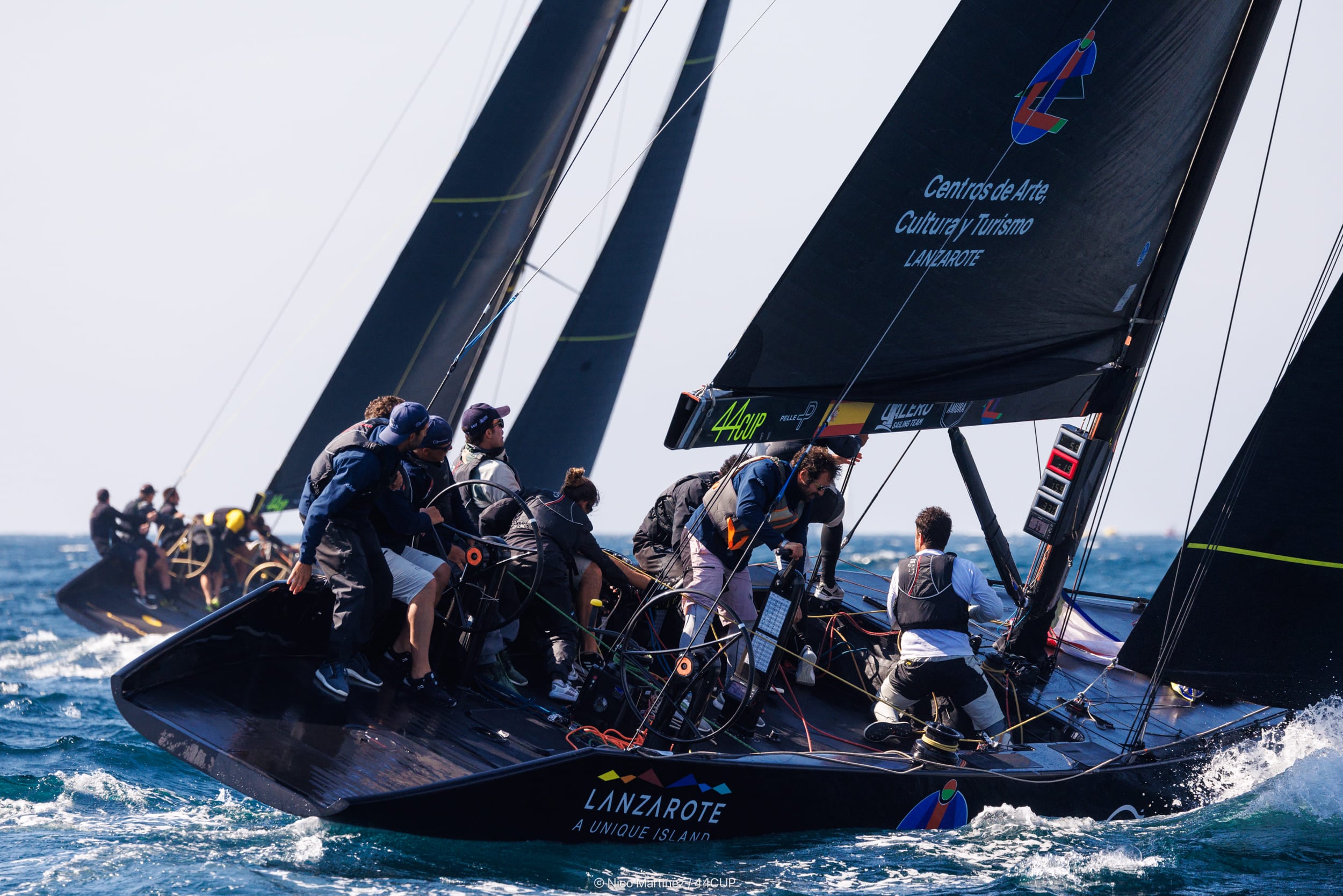 El Lanzarote Calero Marinas Sailing Team en acción la temporada pasada.