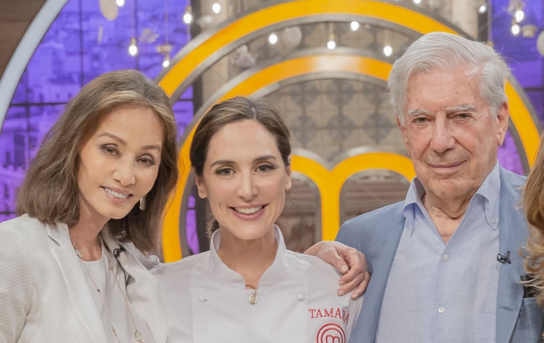 Tamara Falcó, Isabel Presyler y Mario Vargas Llosa en la final de &#039;MasterChef Celebrity 4&#039;