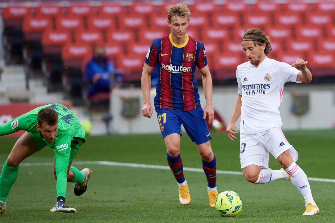 Modric en el Camp Nou