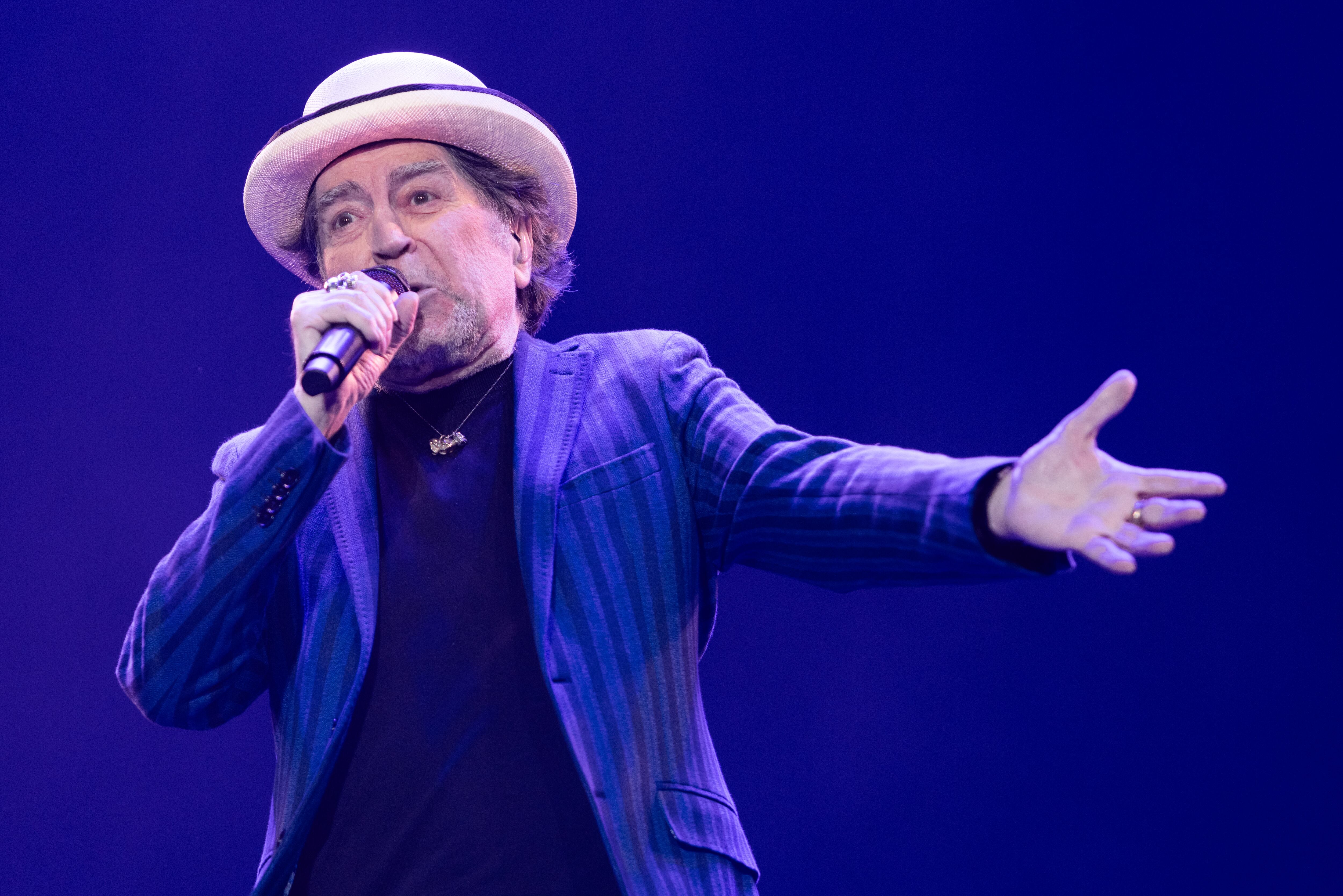 Joaquín Sabina en un concierto en el WiZink Center en diciembre de 2023