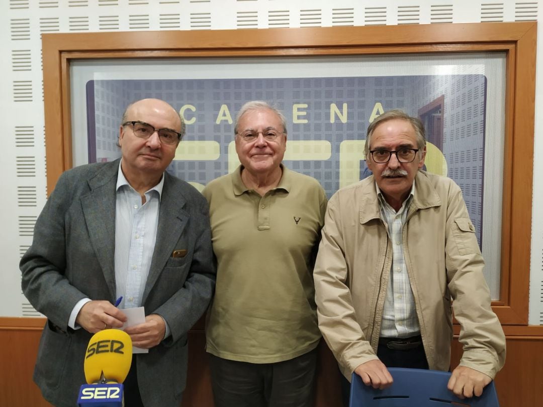 Luís Martín, Emilio Aumente y Manuel Pérez. Tertulia de lunes. Hoy por Hoy Córdoba