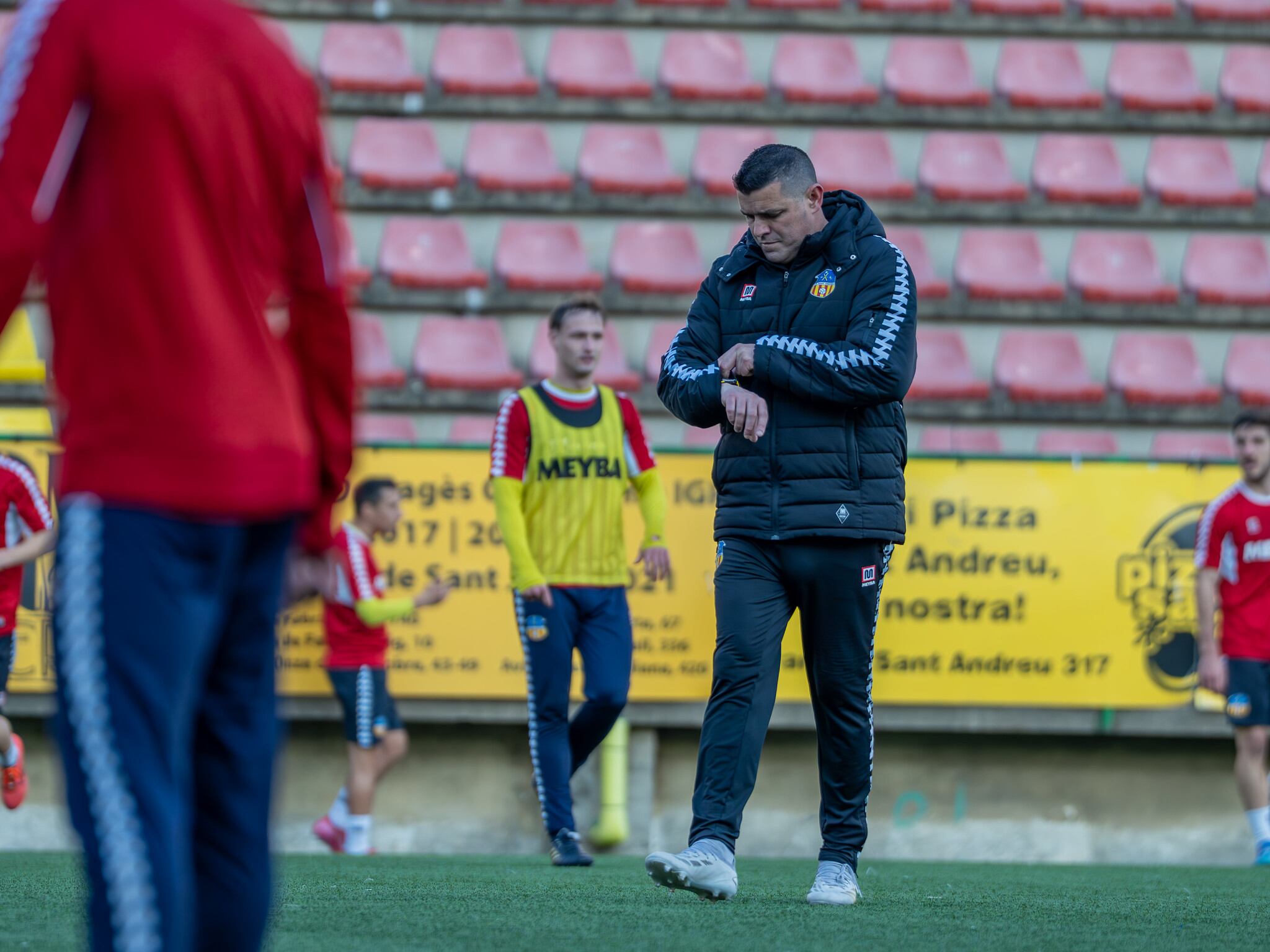 Xavi Molist durante un entrenamiento reciente