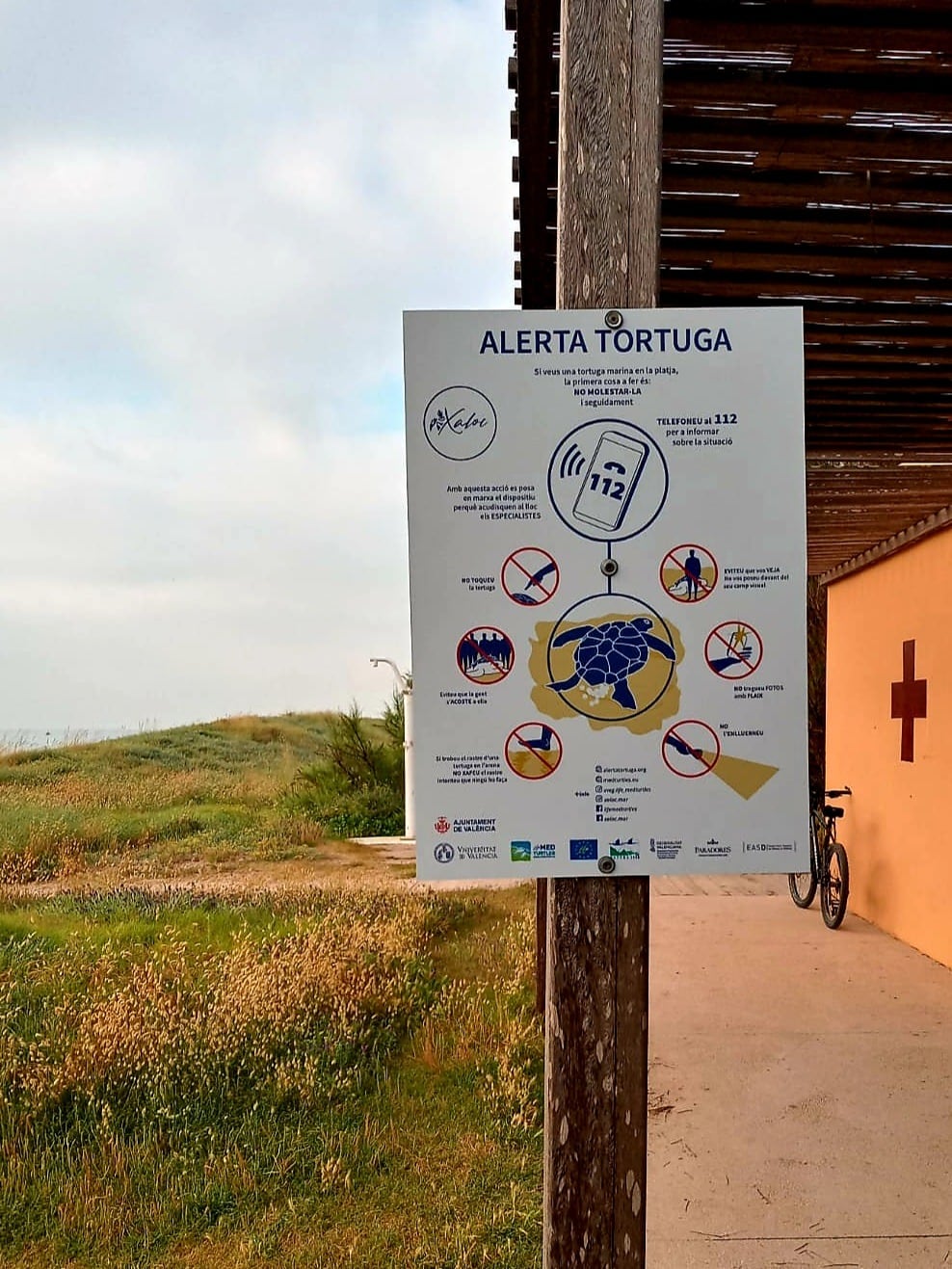 Cartel &quot;Alerta tortuga&quot;