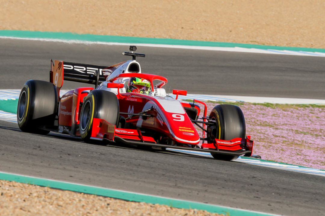 Mick Schumacher rodando el jueves en el Circuito de Jerez