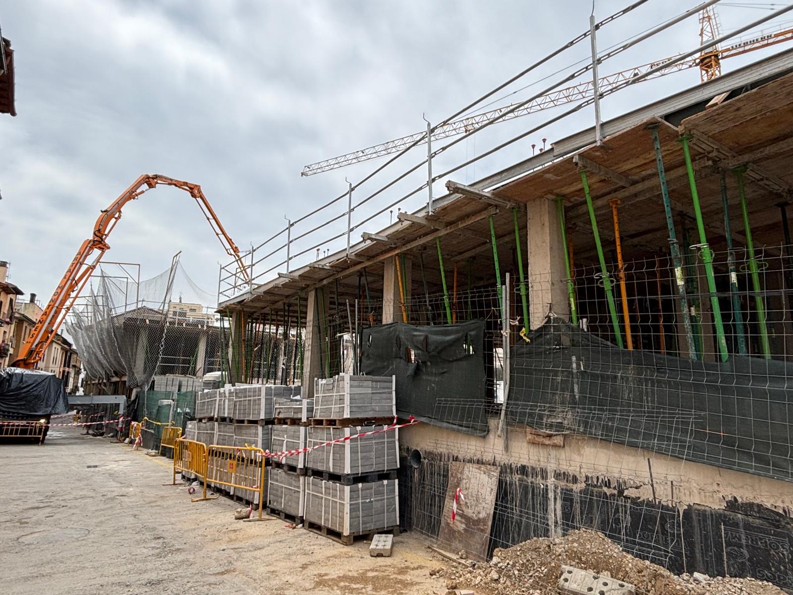Los dos inmuebles que se están levantando en el solar de La Merced