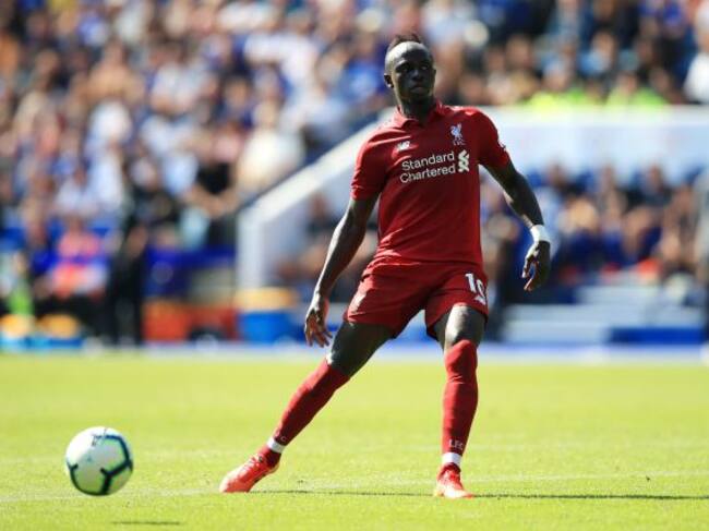 Sadio Mane of Liverpool passes the ball during the Premier League match between Leicester City and Liverpool FC at The King Power Stadium on September 1, 2018 in Leicester, United Kingdom.