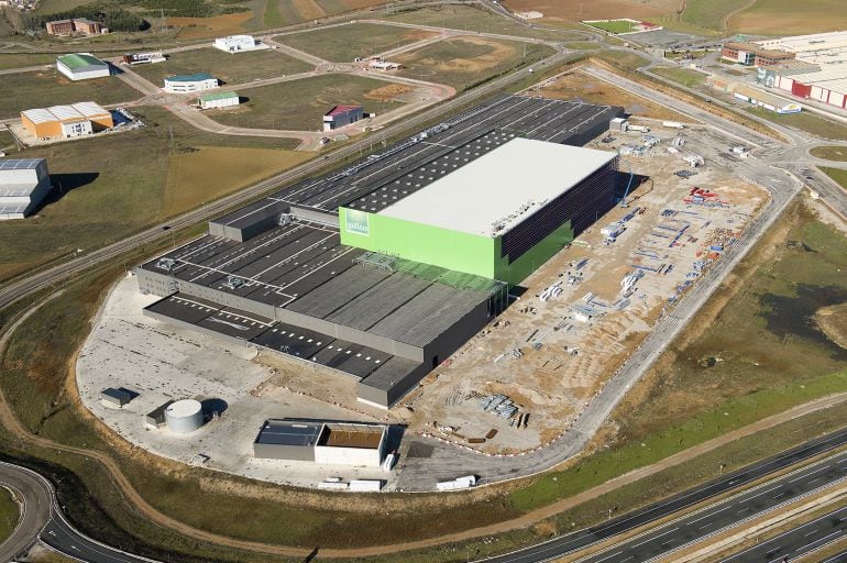 Vista aérea de las instalaciones de Gullón en Aguilar de Campoo (Palencia)