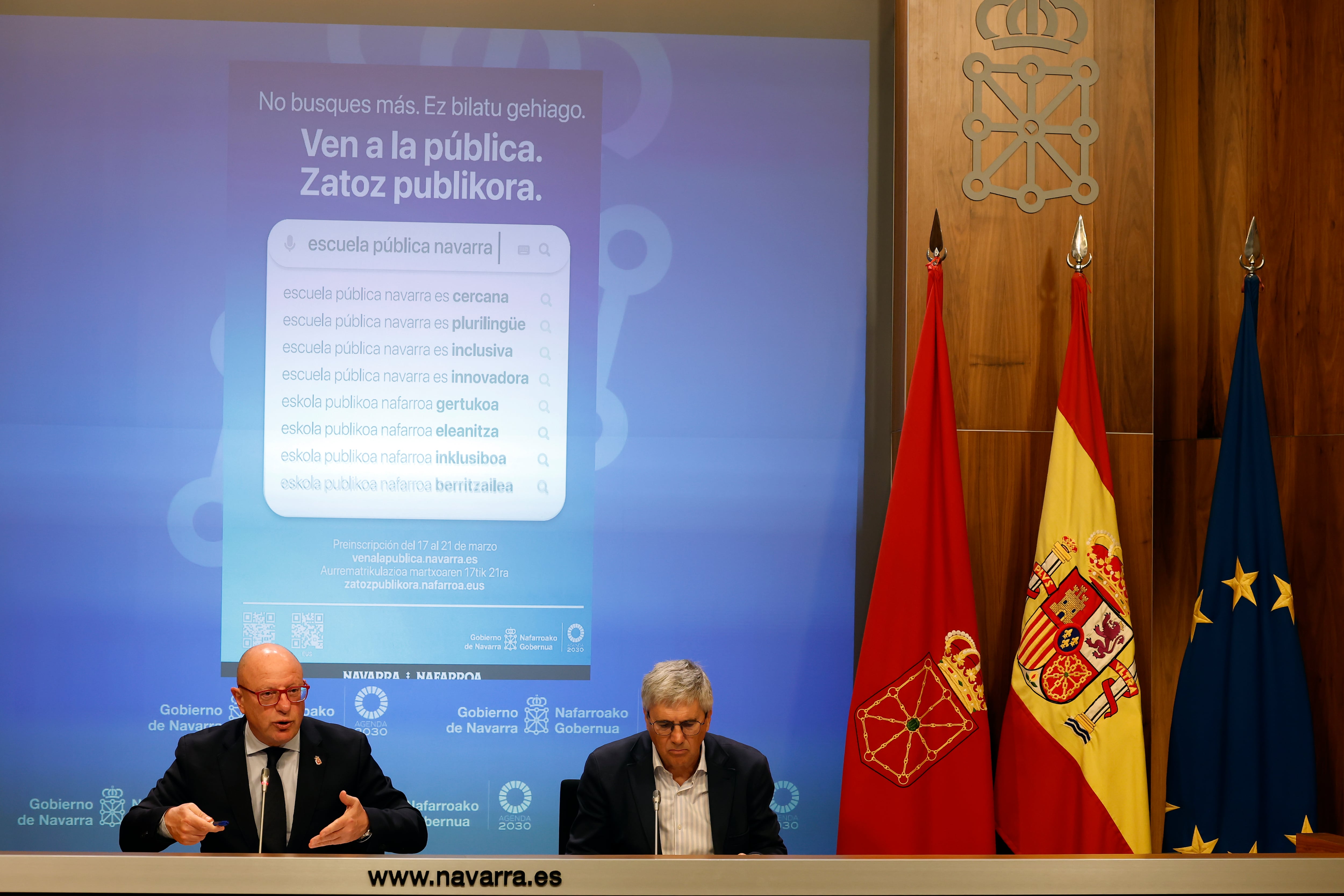 El consejero de Educación, Carlos Gimeno, presenta la campaña por la Escuela Pública Preinscripciones infantil y primaria para el curso 2025/2026