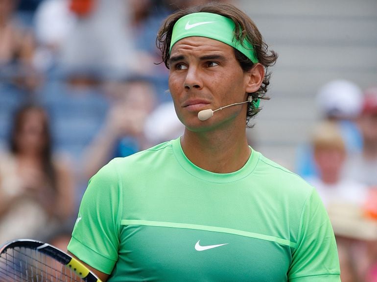 NEW YORK, NY - AUGUST 29: Professional tennis player Rafael Nadal participates during the 20th Annual Arthur Ashe Kids&#039; Day at USTA Billie Jean King National Tennis Center on August 29, 2015 in the Queens borough of New York City. (Photo by John Lamparski/WireImage)