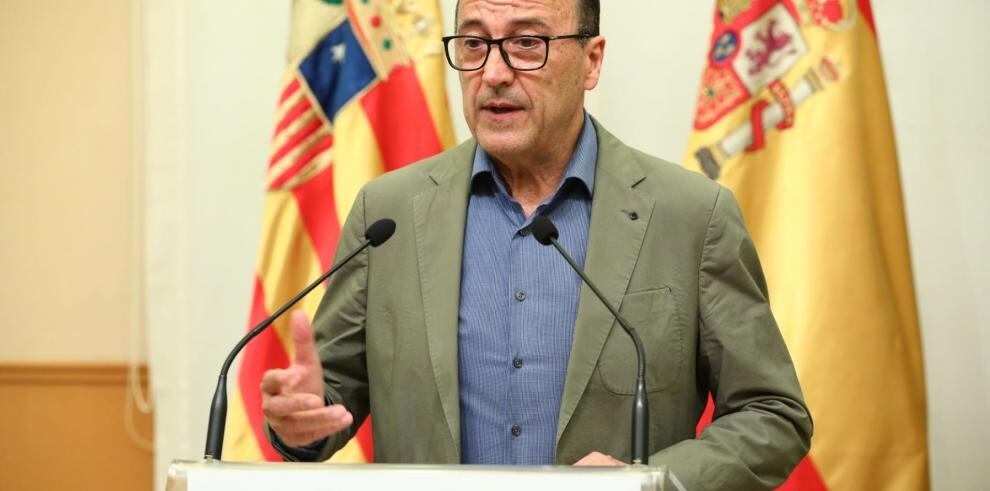 El consejero de Educación y Deportes del Gobierno de Aragón, Felipe Faci