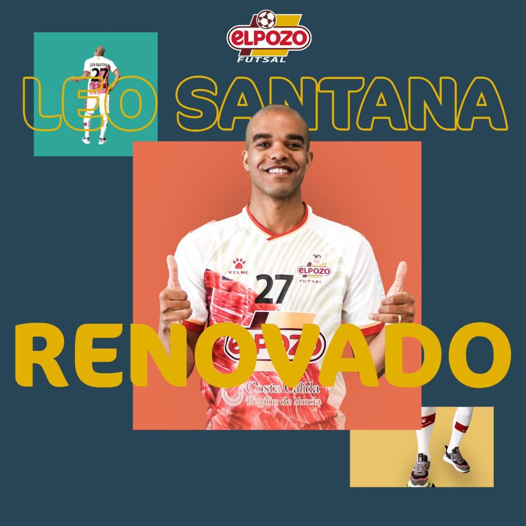 Leo Santana en su cartel de renovación