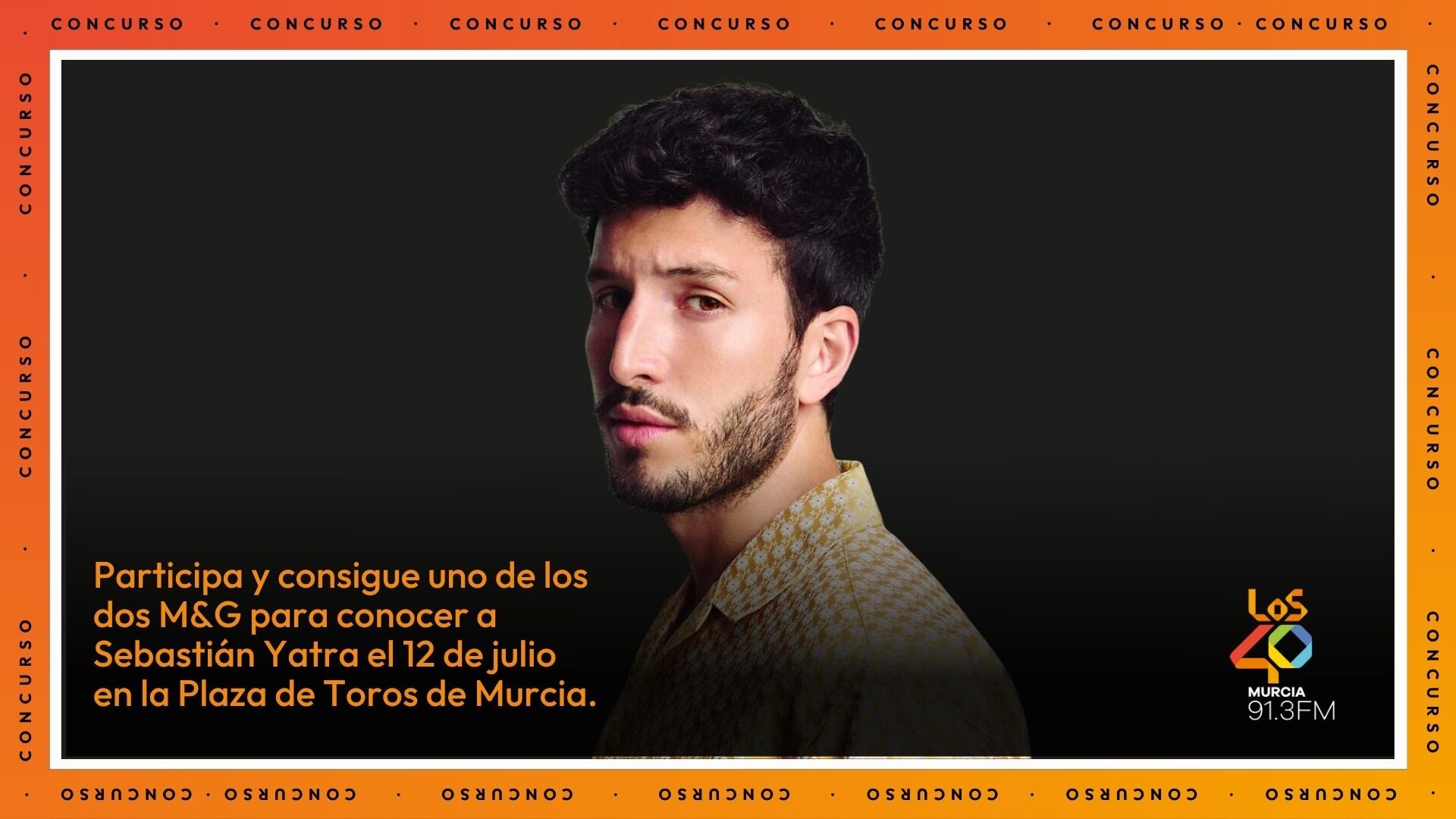 Conoce a Sebastián Yatra gracias a Los40 Región de Murcia.