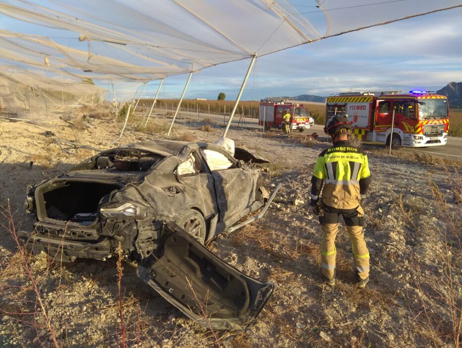 Estado en el que ha quedado el coche accidentado