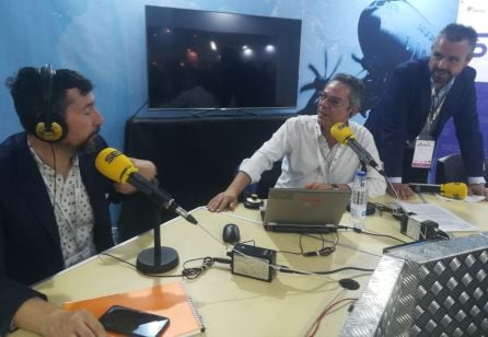 Toni Garrido, Salomón Hachuel y Paco García en el comienzo del programa