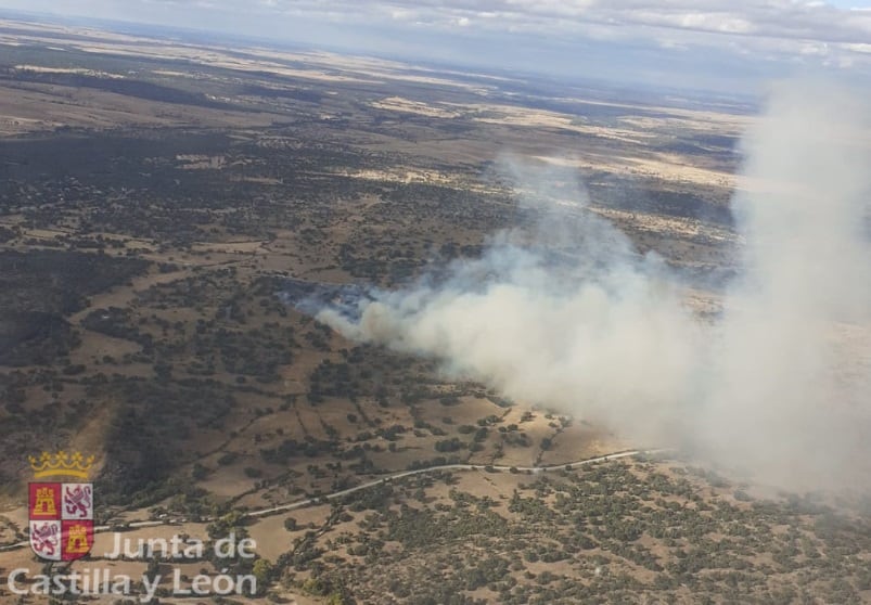 Controlado un incendio en Navas de San Antonio