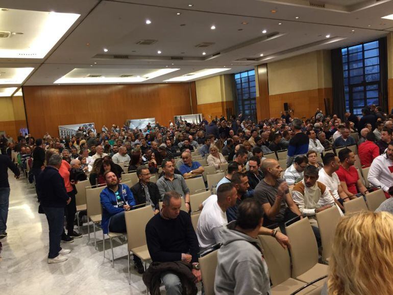 Asamblea de los trabajadores de Limasa este domingo en Málaga