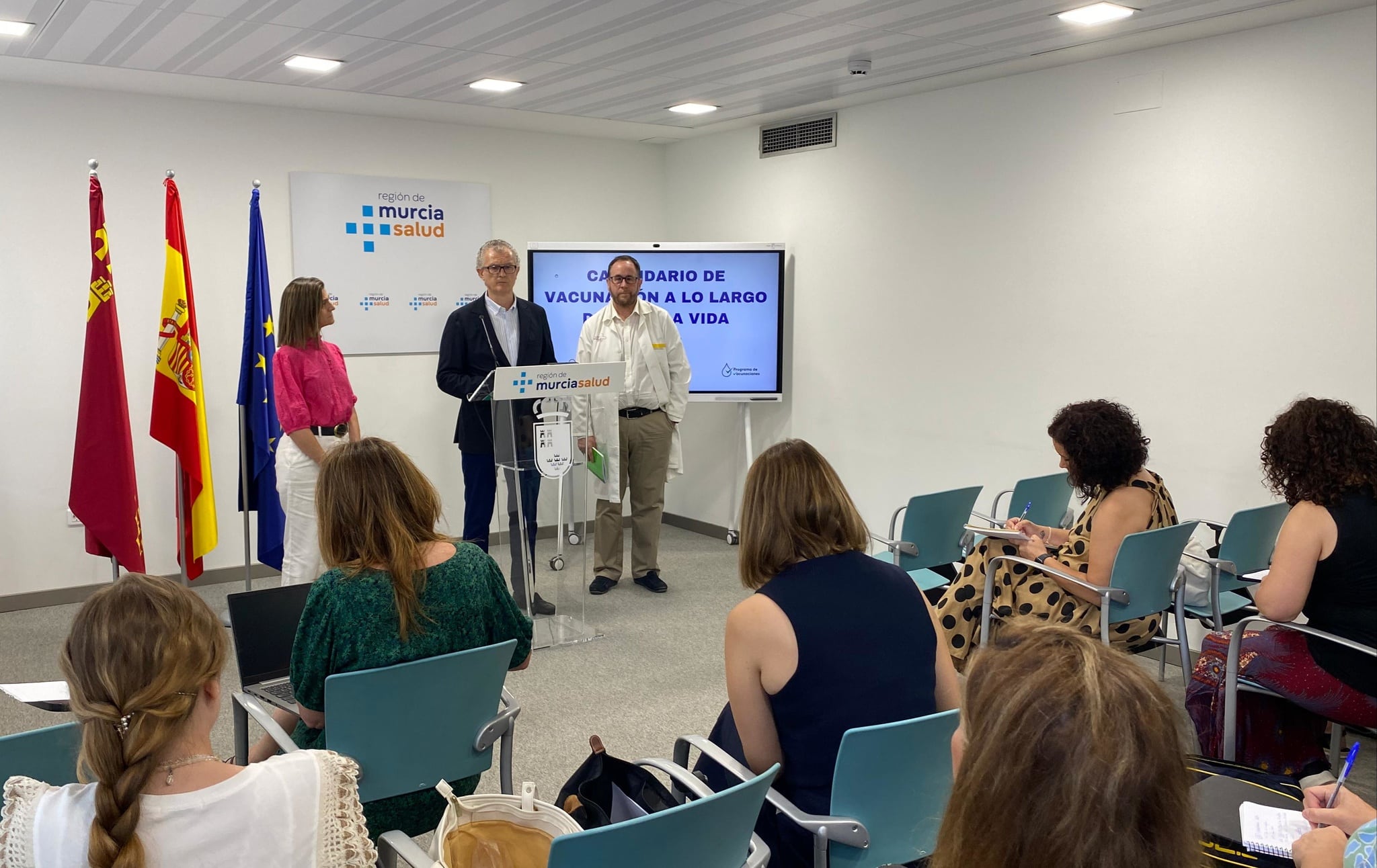 Presentación de las novedades en el calendario vacunal de la Región de Murcia