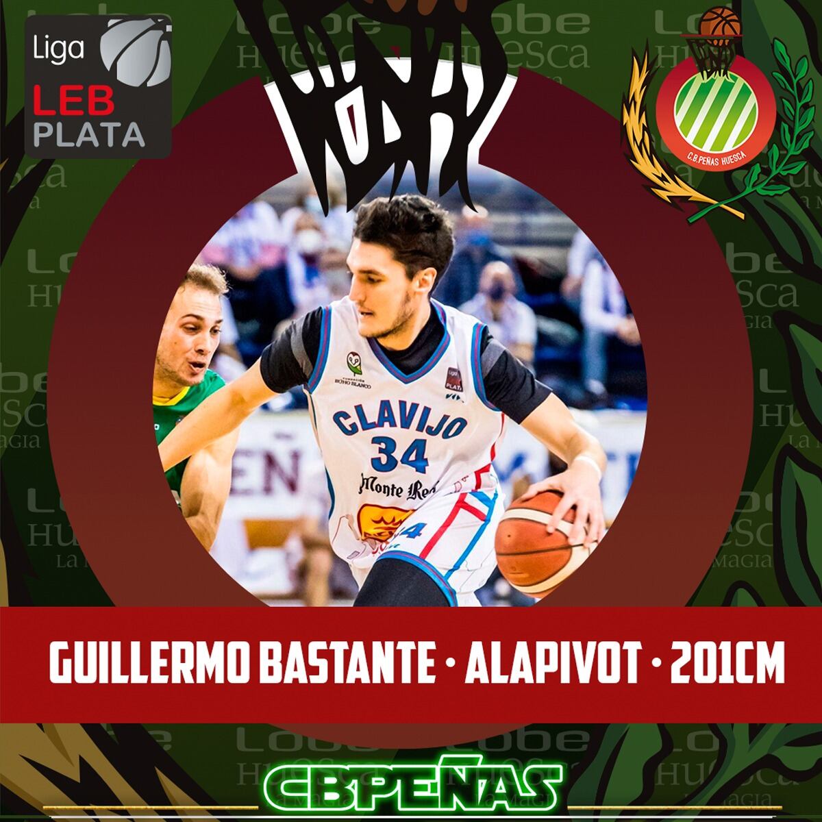 Guillermo Bastante es nuevo jugador del CB Peñas