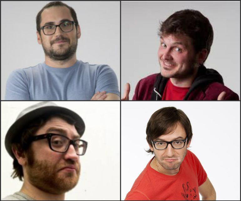 De arriba a abajo y de izquierda a derecha: Pedro Aznar, Salva Reina, Manuel Burque y David Navarro.