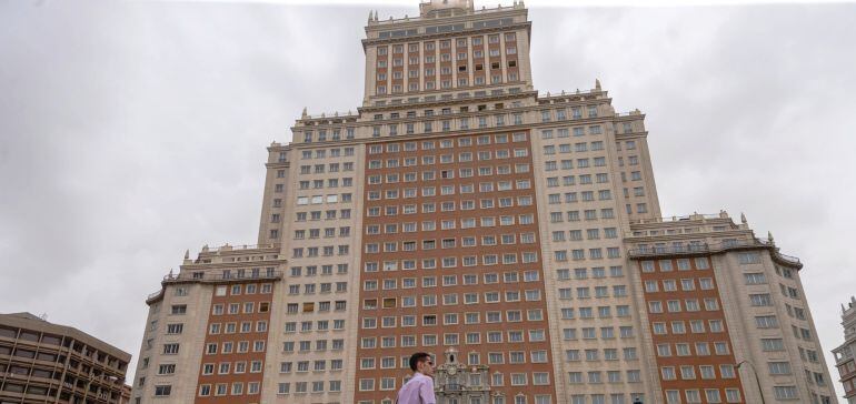 Fotografía del Edificio España, puesto en venta por Wanda. 