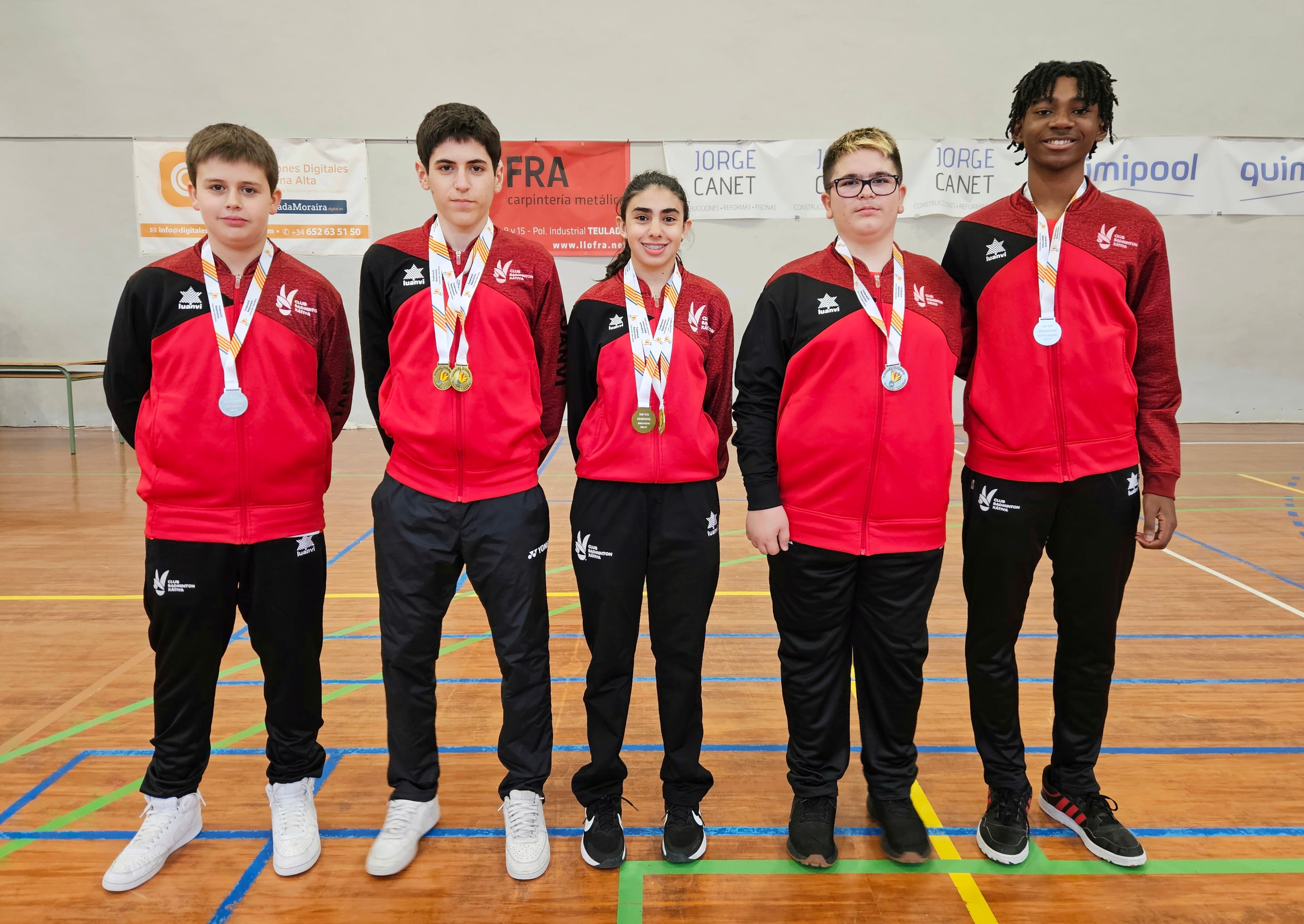 Medallistas del Club Bàdminton Xàtiva