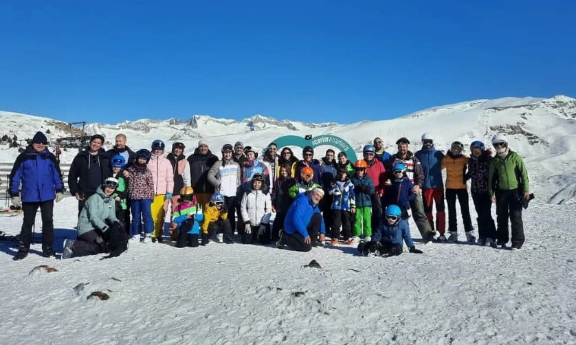 Peña Guara en la salida del pasado año en San Vicente a Aramón Cerler