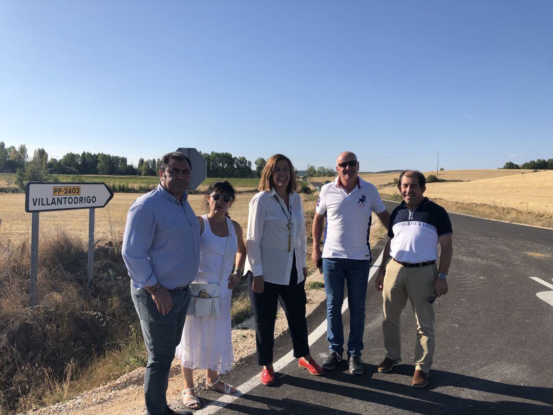 La Institución Provincial invierte 90.180 euros en la mejora de la PP-2403, a su paso por Villantodrigo