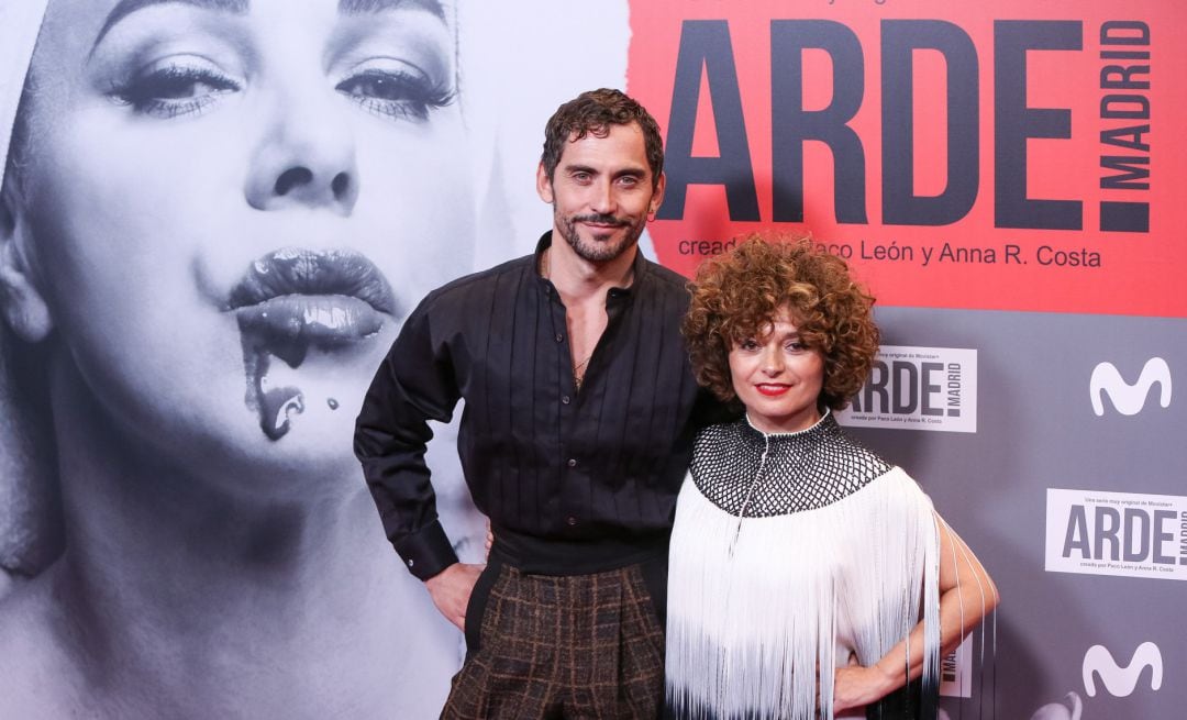 Paco Leon y Anna R. Costa, durante la presentación de &#039;Arde Madrid&#039;