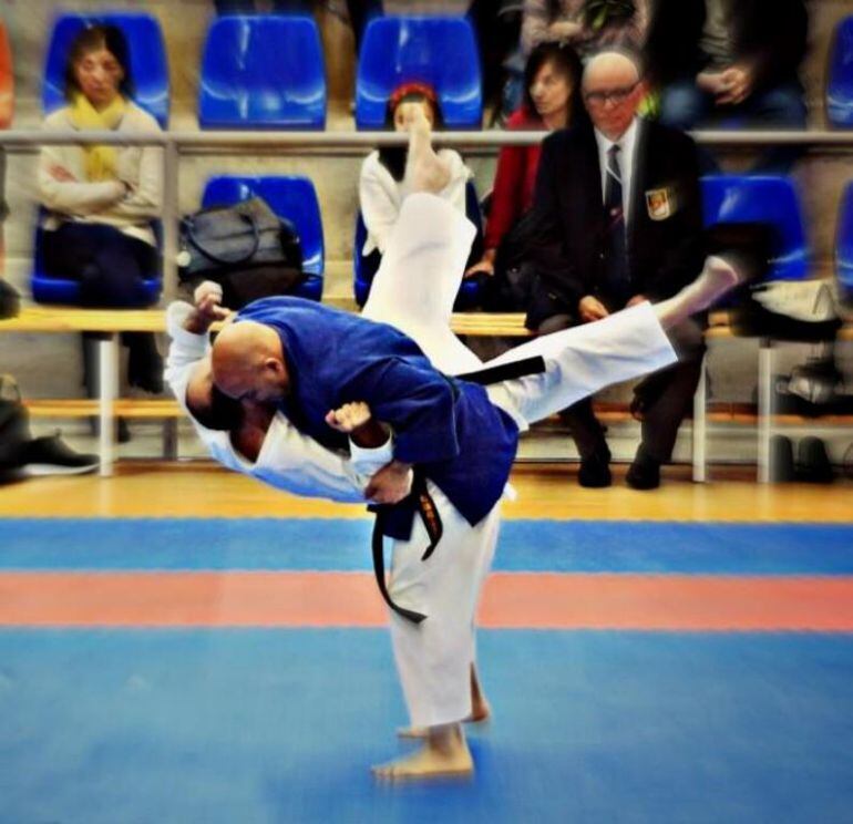 José Luis Herrero y Juan Antonio Velasco en un momento del campeonato de España