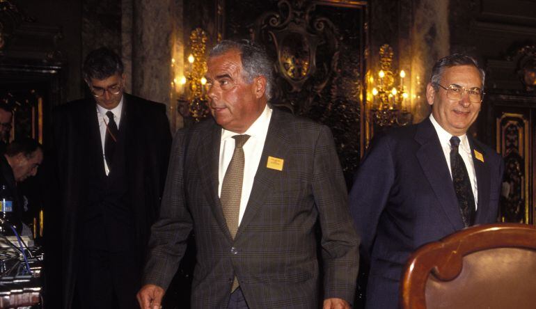 Rosendo Naseiro junto a Ángel Sanchís.