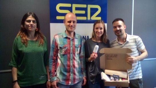 Els assistents a la tertúlia als estudis de la SER a Tarragona.