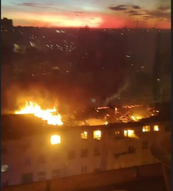 Incendio en un inmueble del barrio de Miguel Hernández en Alicante