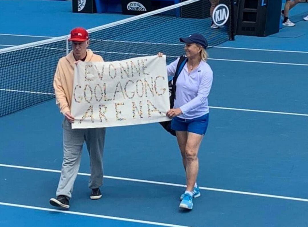 John McEnroe y Martina Navratilova