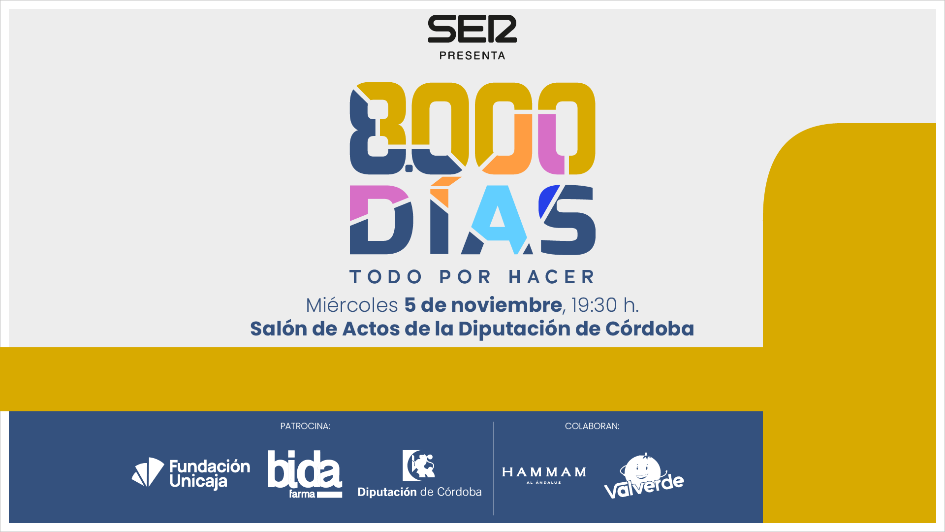 El evento se realizará en la Diputación de Córdoba el 5 de noviembre
