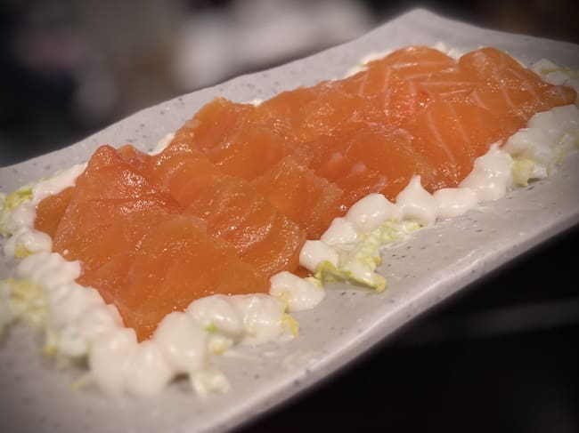 Imagen de archivo de un plato de salmón