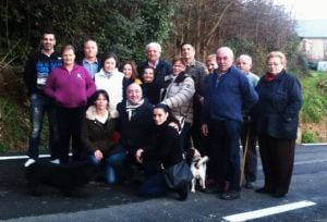 Paradela del Rio arropa a Sandra