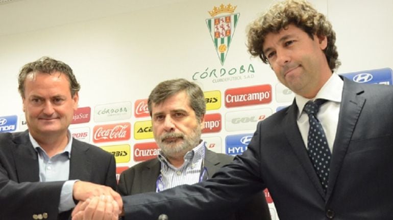 Emilio Vega, el día de su presentación como director deportivo del Córdoba