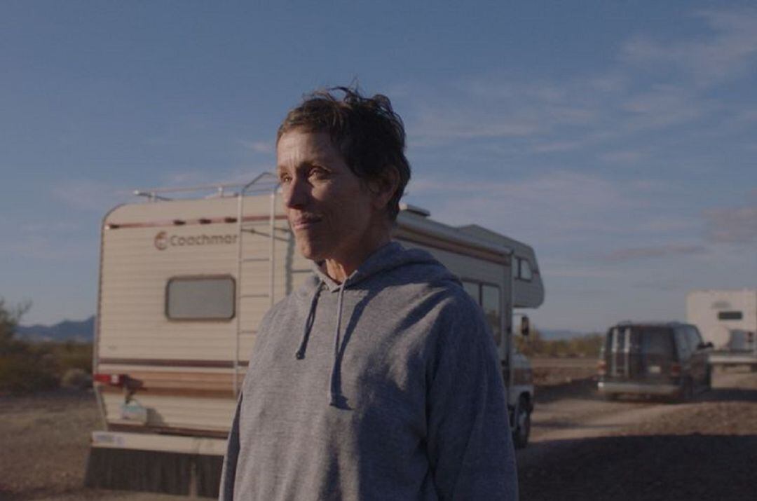 Frances McDormand en una imagen de Nomadland