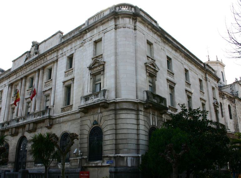 Edificio del Banco de España en Santander