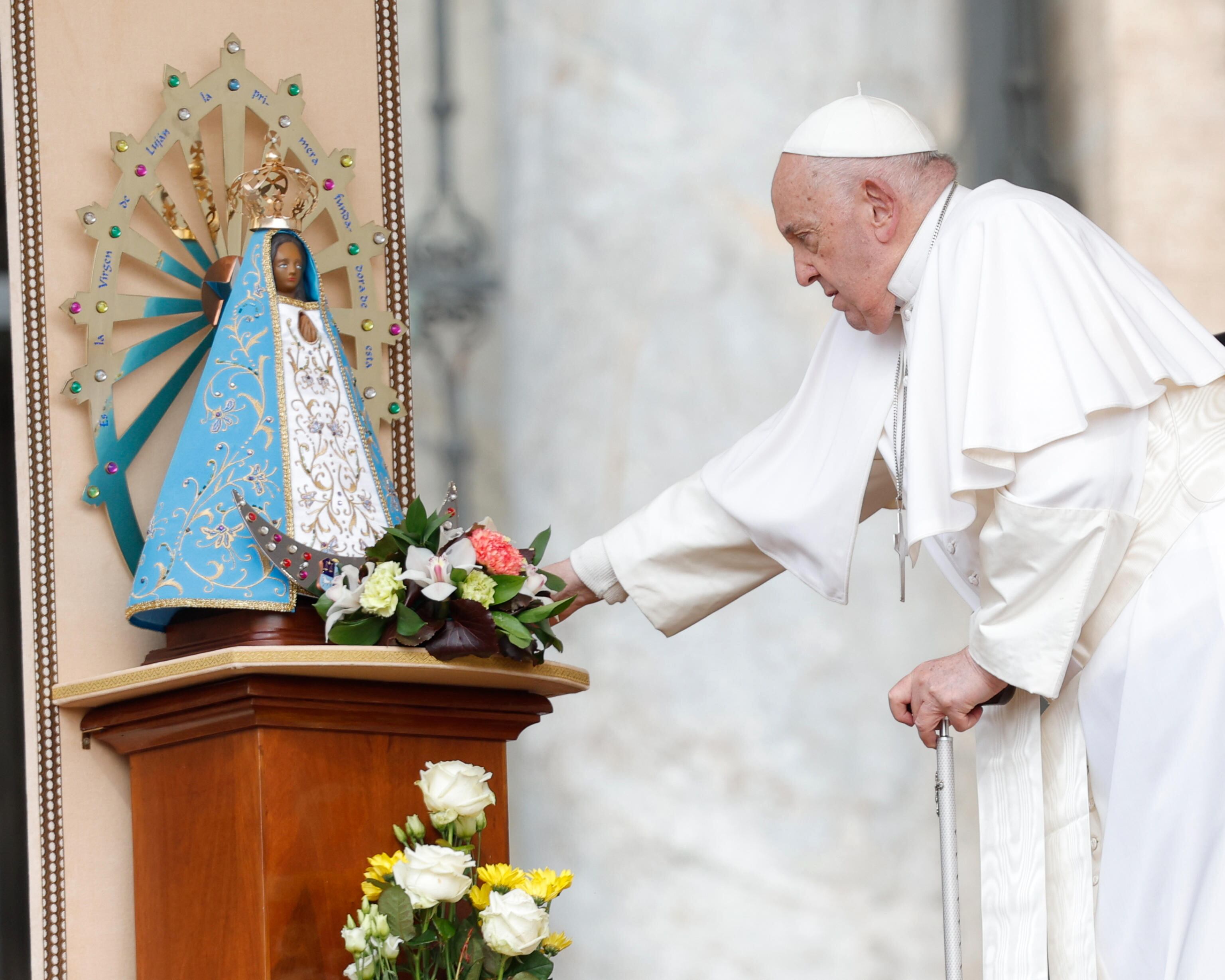 El Papa Francisco encabeza la audiencia general semanal en la Plaza de San Pedro, Ciudad del Vaticano, este miércoles.